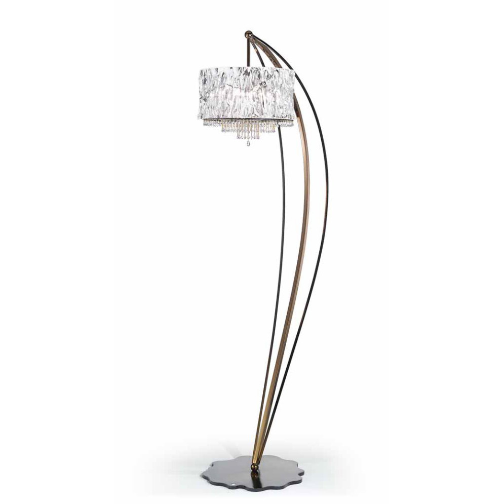 Торшер IDL Crystal blade 512/5P black aubergine