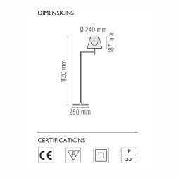 Торшер Flos Ktribe F1 Transparent F6265000