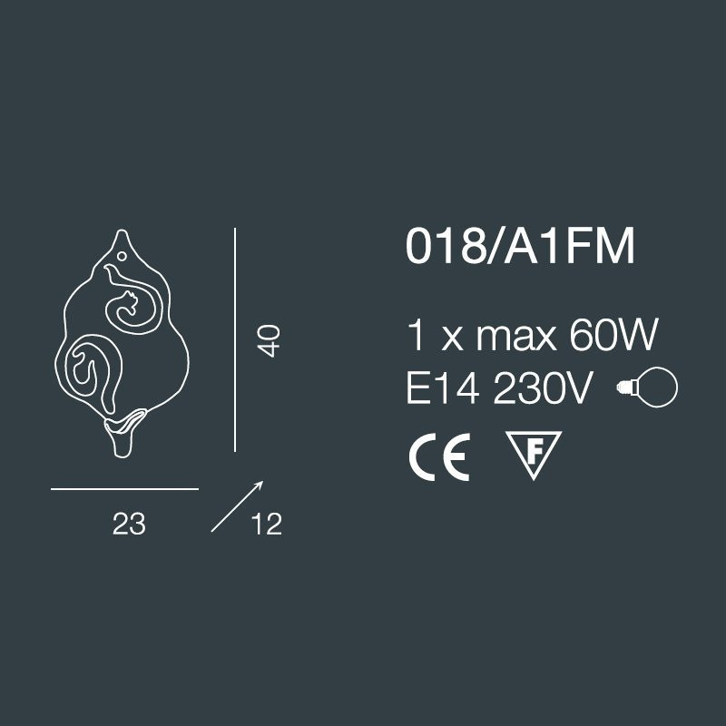 Настенный светильник Bellart Sirio 018/A1FM 10/V10