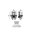 Бра Beby Group Queen of Roses 9000A05 Chrome SW Bluino