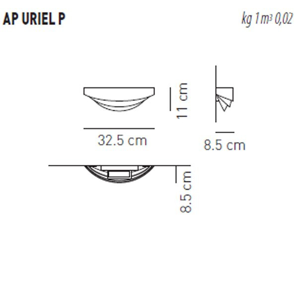 Настенный светильник Axo Light AP URIEL P Bianco perla APURIELPBCXXR7S