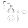 Встраиваемый спот (точечный светильник) Fabbian Tondo D27 F64 01