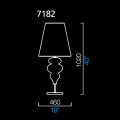 Настольная лампа Barovier&amp;Toso Ran 7182/AQ/BB