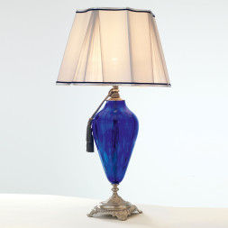 Настольная лампа Euroluce Adone LG1 silver Cobalt blue