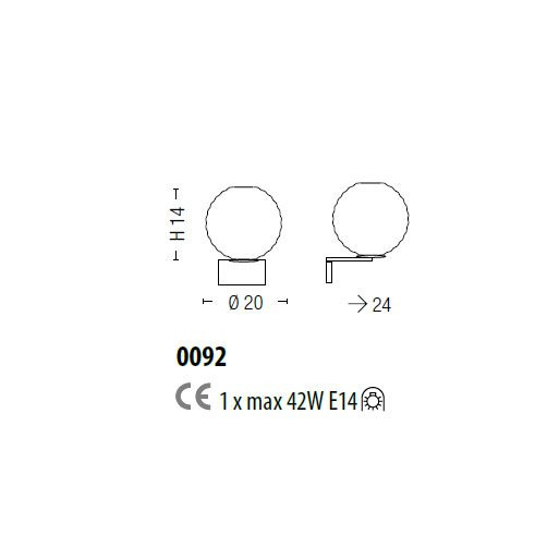 Бра Sylcom Jupiter 0092 K AMT