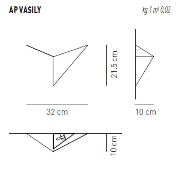 Настенный светильник Axo Light AP VASILY APVASILYBCXXG9X