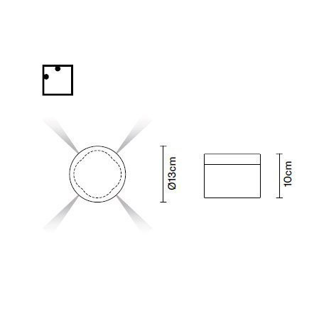 Настенный светильник Fabbian Jazz D52G08 00