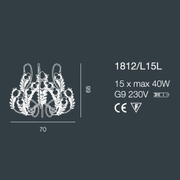 Люстра Bellart Musa 1812/L15L 04/V01