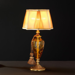 Настольная лампа Euroluce Adone LP1 gold Amber
