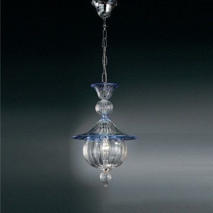 Подвесной светильник Vetri Lamp 1031/38 Cristallo/Blu