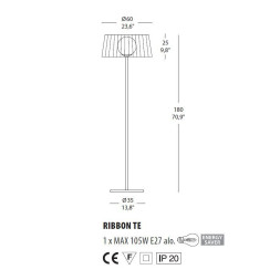 Торшер Morosini Ribbon TE 0480TE08MKIN