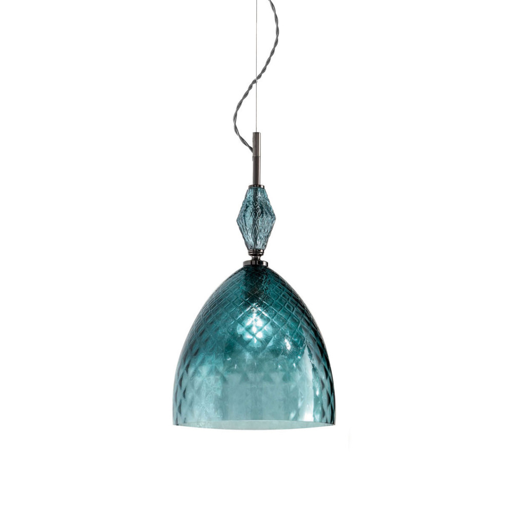 Подвесной светильник Euroluce Mood Serene S1 nichel teal blu