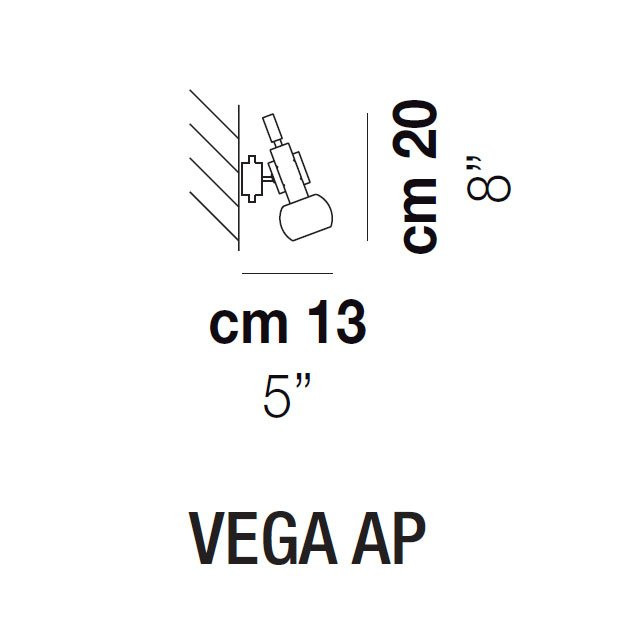 Бра Vistosi Vega AP ALO MC/2 BC