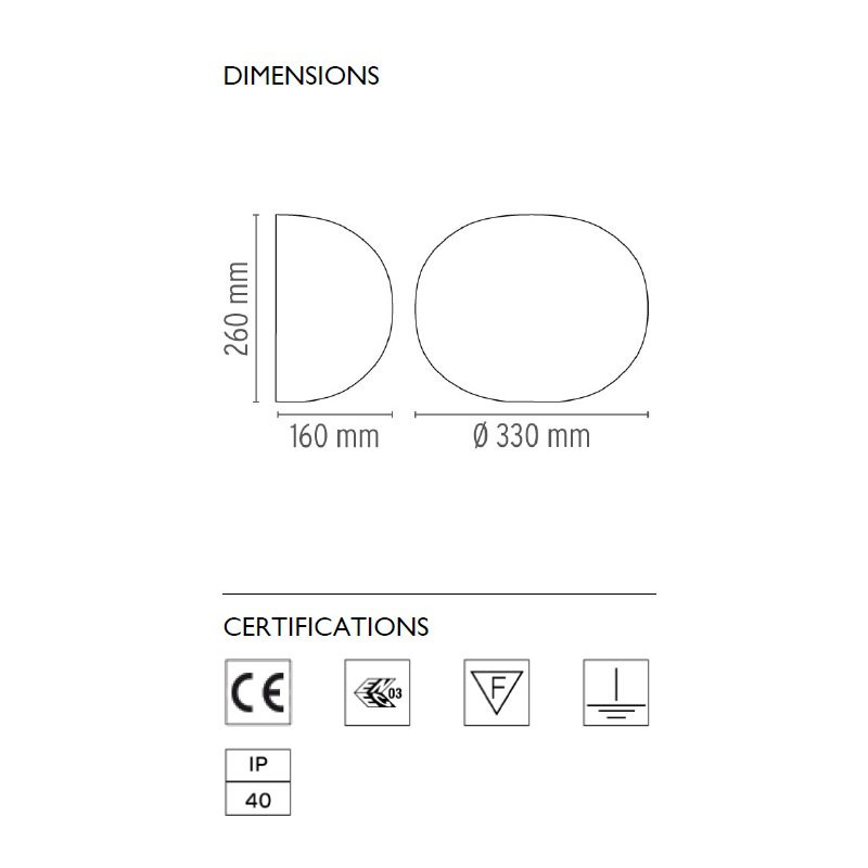 Настенный светильник Flos Glo-Ball W F3022000