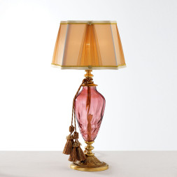 Настольная лампа Euroluce Adone LP1 gold Antique rose