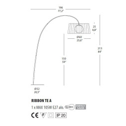 Торшер Morosini Ribbon TE A 0481TE06NOIN