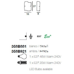 Настенный светильник Linea Light Onda 358B921