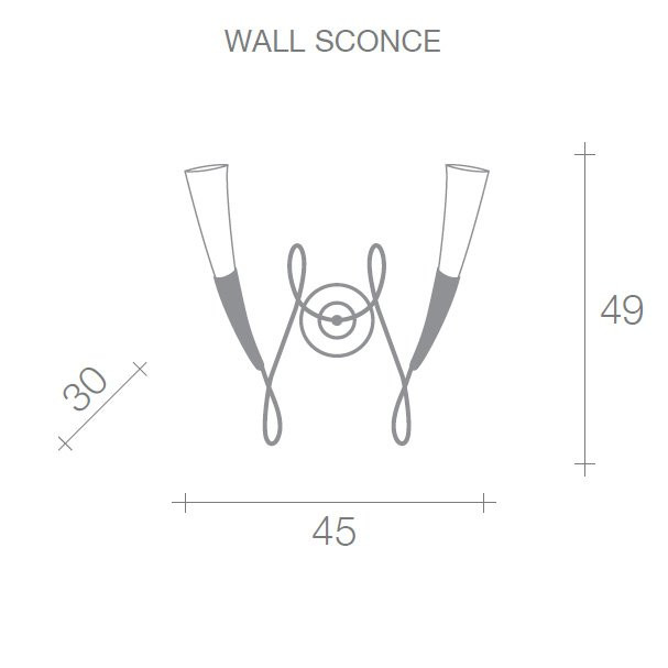 Бра Terzani Virgins A31A F1 B4