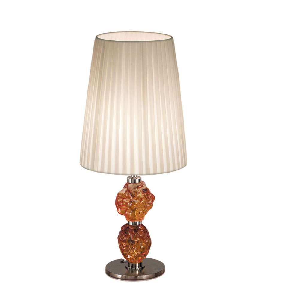 Настольная лампа IDL Charme 601/1LM black nickel ivory amber