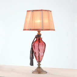 Настольная лампа Euroluce Adone LP1 silver Antique rose