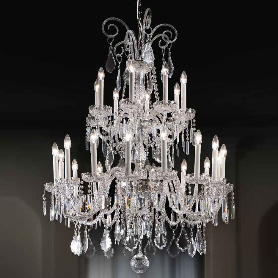 Люстра Beby Group Crystal 7400/16+8 Chrome HALF CUT