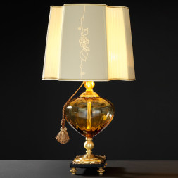 Настольная лампа Euroluce Orfeo LG1 gold Amber