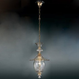Подвесной светильник Vetri Lamp 1032/28 Cristallo/Ambra