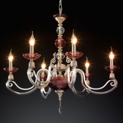 Люстра Euroluce Lyra L6 Silver Antique rose