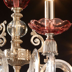 Люстра Euroluce Lyra L6 Silver Antique rose