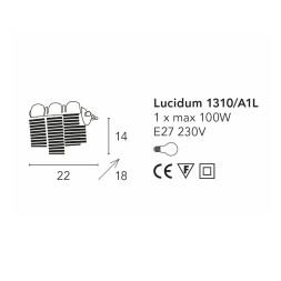Настенный светильник Bellart Lucidum 1310/A1L 05/V01