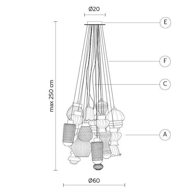 Подвесной светильник Karman Ceraunavolta COMPOSIZIONE - 2