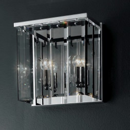 Настенный светильник IDL Roma 359/2A chrome + GREY without engraving