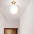 Настенно-потолочный светильник Flos IC Lights C/W 1 Brushed brass F3178059