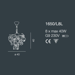 Люстра Bellart Ametista 1650/L8L 03/V09