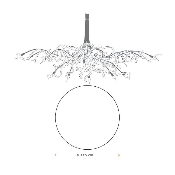 Люстра Jacco Maris Ruban Plie RP16CH.ST.R