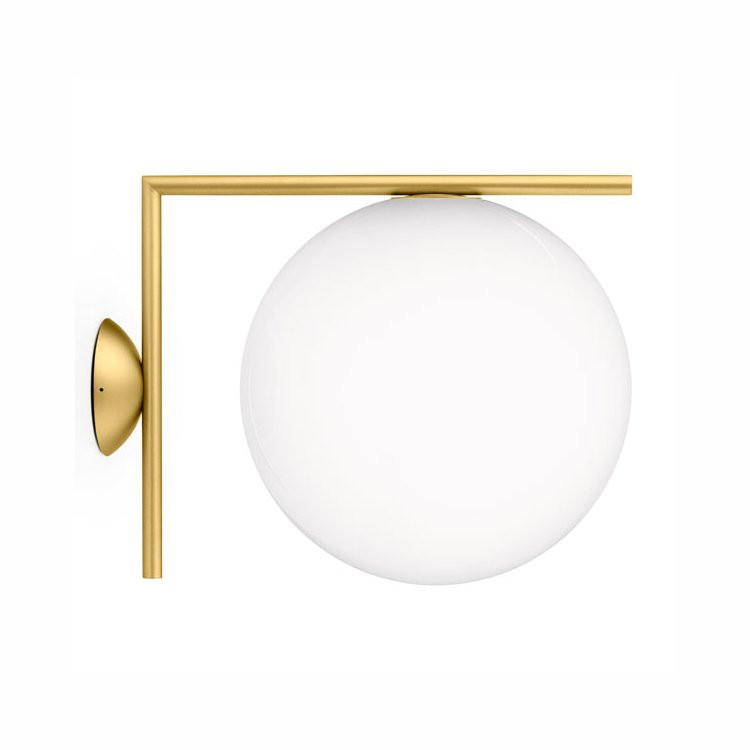 Настенно-потолочный светильник Flos IC Lights C/W 2 Brushed brass F3179059