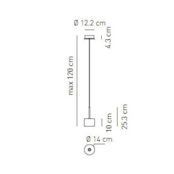 Подвесной светильник Axo Light Spillray SP SPILL G Cristallo SPSPILLGCSCR12V