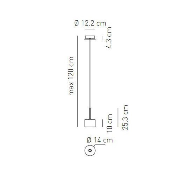 Подвесной светильник Axo Light Spillray SP SPILL G Cristallo SPSPILLGCSCR12V