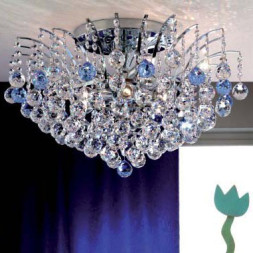 Потолочный светильник Orion DLU 2324/9/62 chrom/blau