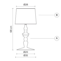 Настольная лампа Karman Ali E Baba C1016BS