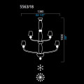 Люстра Barovier&amp;Toso Rotterdam 5563/18/CA/NN