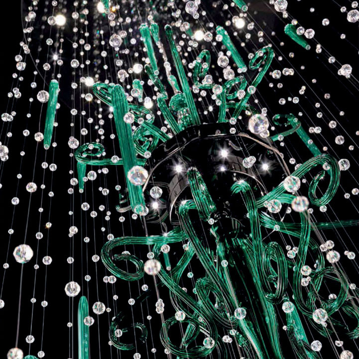 Потолочный светильник Euroluce Meteorite 90 Green