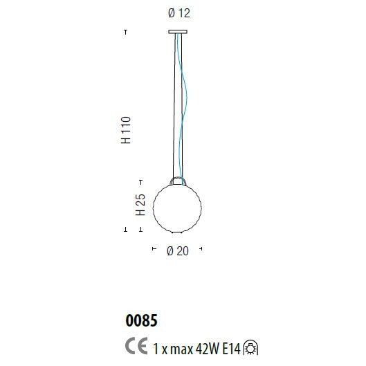 Подвесной светильник Sylcom Jupiter 0085 K TOP