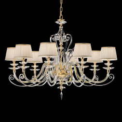 Люстра Euroluce Alicante L8 gold Clear SHADE