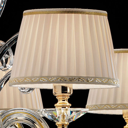 Люстра Euroluce Alicante L8 gold Clear SHADE