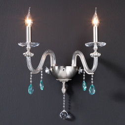 Бра Euroluce Flora A2 silver Clear