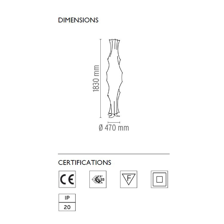 Напольный светильник Flos Fantasma piccolo F2101009