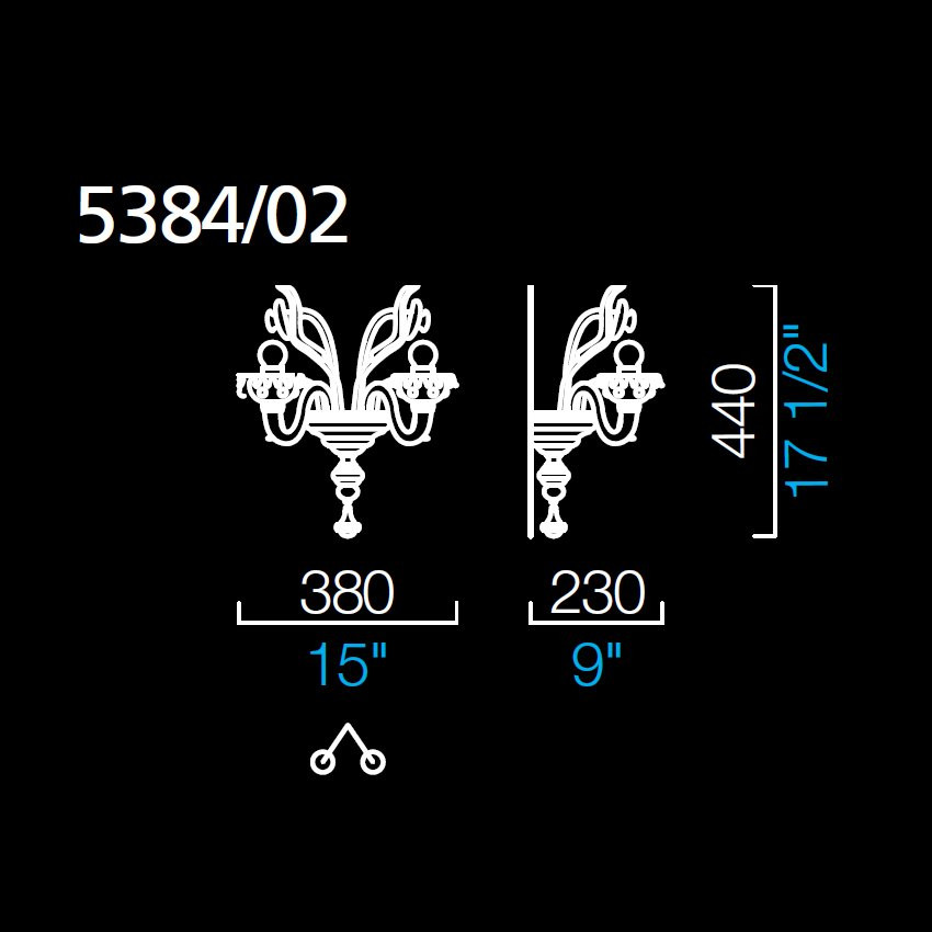 Бра Barovier&amp;Toso Agadir 5384/02/CC