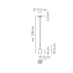 Подвесной светильник Axo Light Spillray SP SPILL G Red SPSPILLGRSCR12V