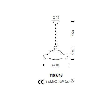 Подвесной светильник Sylcom Malipiero 1199/48 K CO